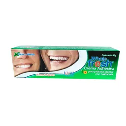 Whole Crema Adhesiva Fresh para Prótesis Dental Sabor Menta