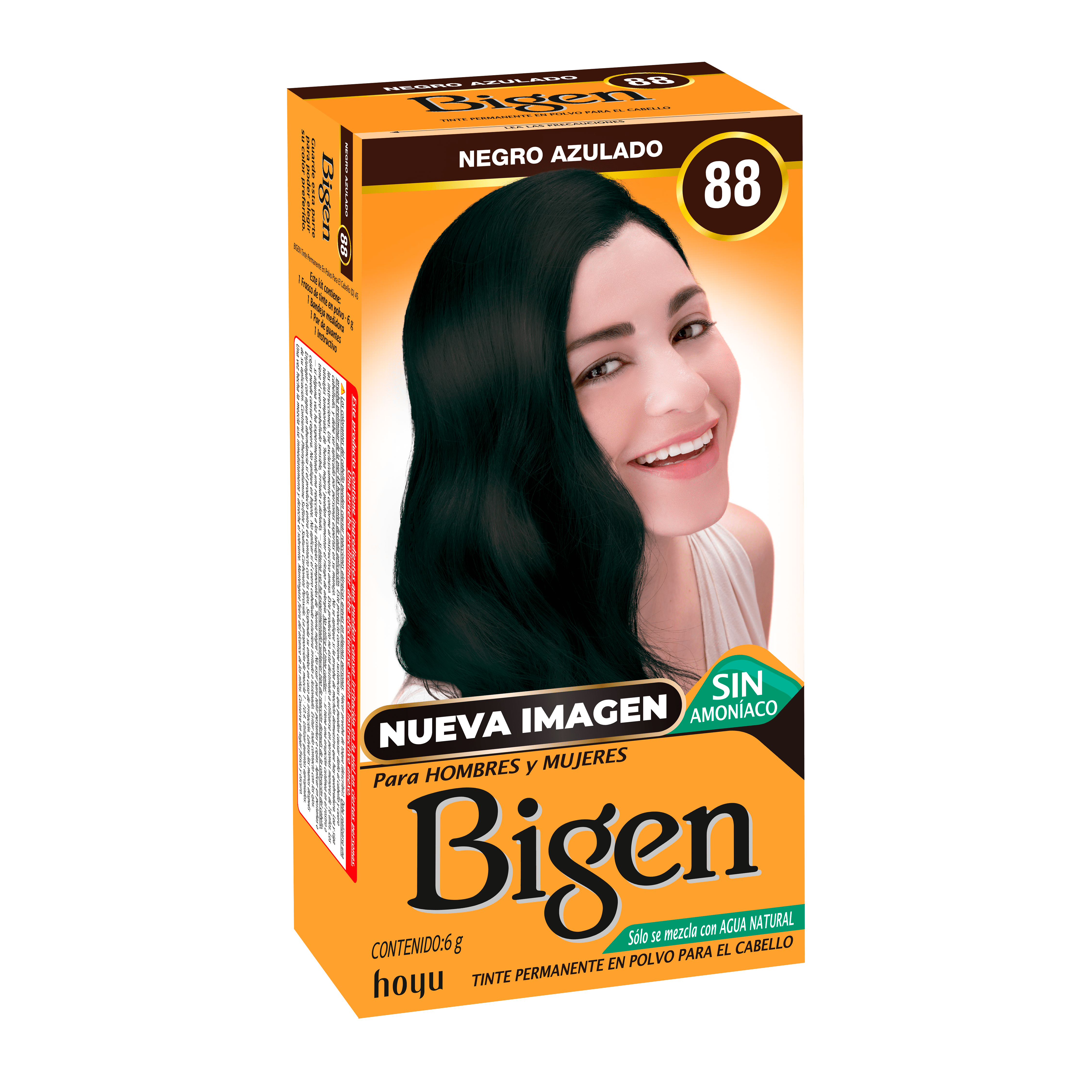 Bigen Tinte Capilar Permanente en Polvo Tono Azulado 88 6 g