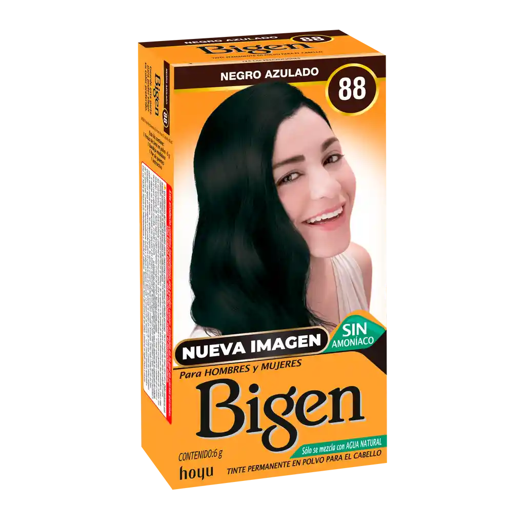 Bigen Tinte Capilar Permanente en Polvo Tono  Azulado 88