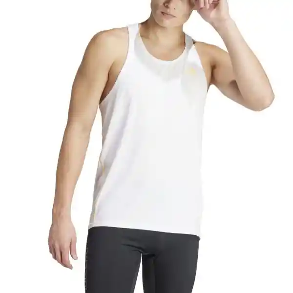 Adidas Polera Snglt M Para Hombre Blanco Talla S