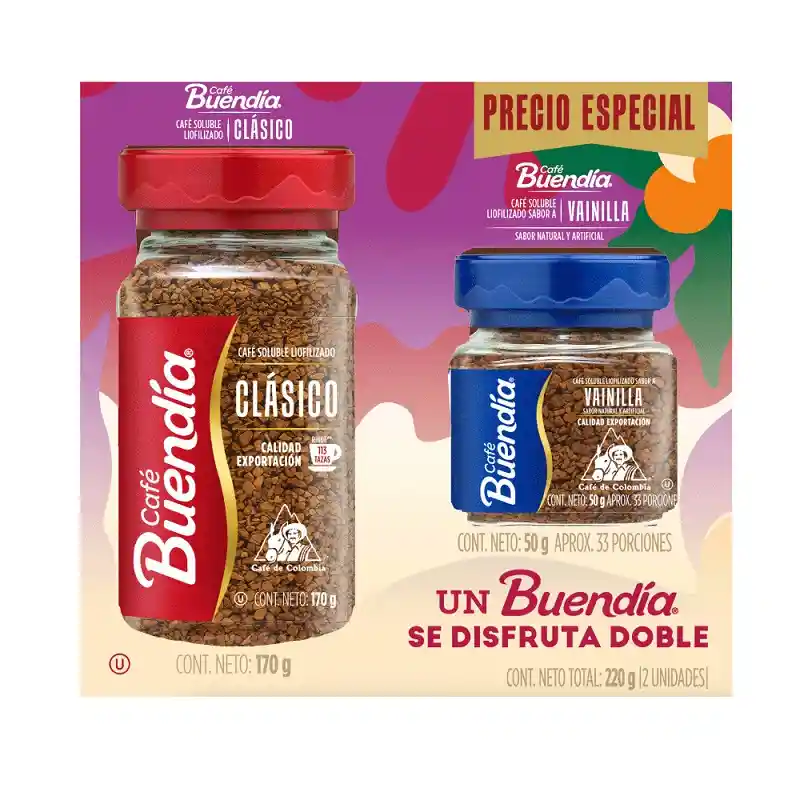 Duopack Café Clásico + Café Vainilla Buendia