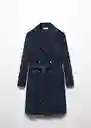 Abrigo Trench Navy Talla 21 Teen Niñas Mango