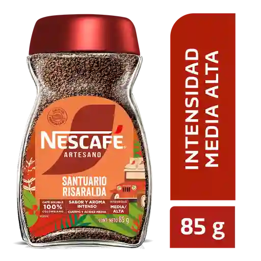 Café instantáneo NESCAFÉ Artesano Santuario Risaralda x 85g