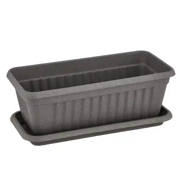 Nativa Jardinera Venezia Gris + Bandeja