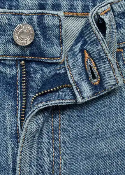 Jean Newmom Tejano Medio Talla 42 Mujer Mango