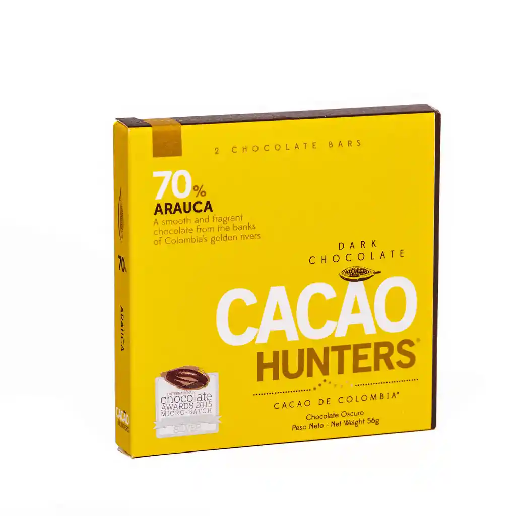 Hunters Barra de Cacao Negro 70%