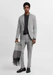 Pantalón Paulo Gris Talla 38 Hombre Mango