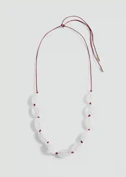 Collar Ada Rojo Talla 99 Mujer Mango