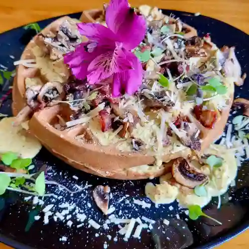 Waffle Pollo Al Curry