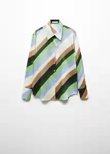 Camisa Verde Crudo Talla XS Mujer Mango