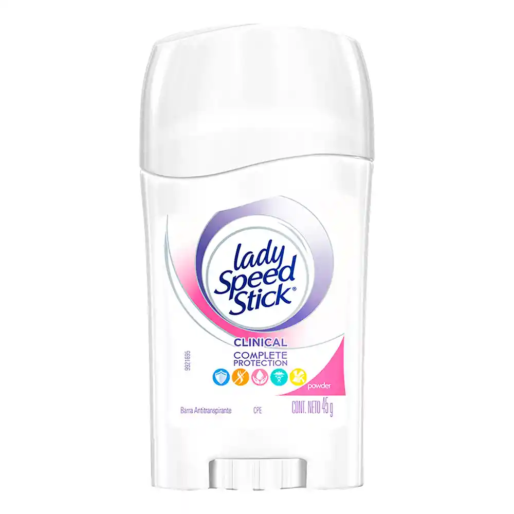 Lady Speed Stick Antitranspirante en Barra Clinical Powder