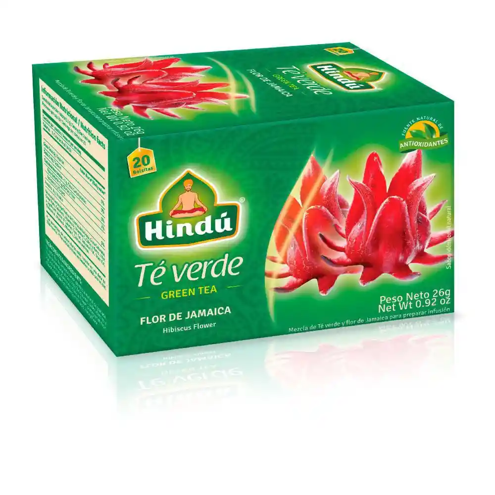 Hindu Té Verde con Flor de Jamaica