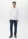 Camisa Play Blanco Talla L Hombre Mango