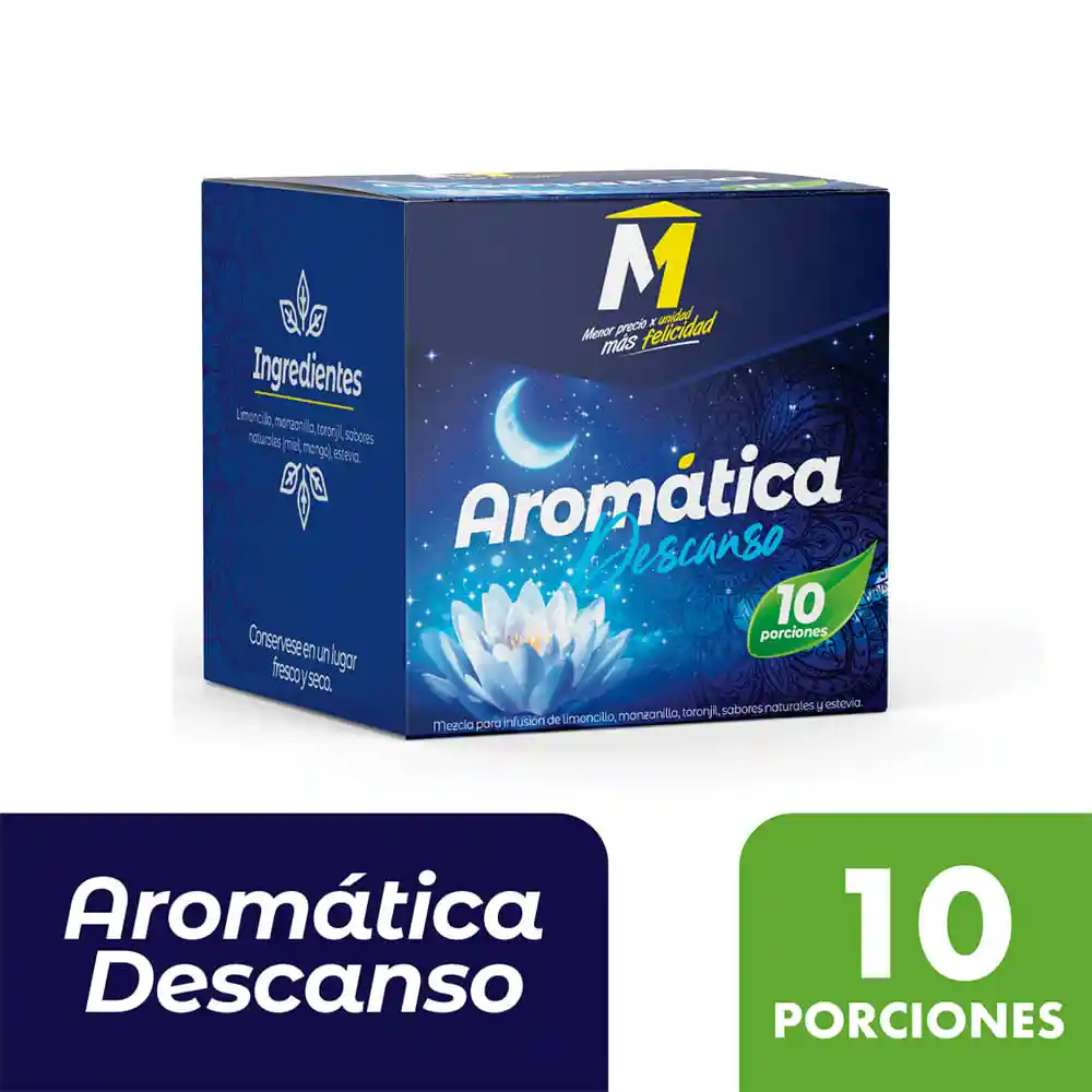 Aromatica M Descanso Natural Endulzado Con Stevia X 20 Sobres