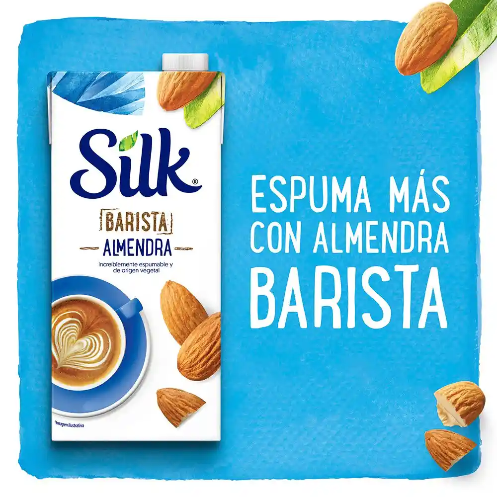 Silk Barista Alimento Liquido De Almendra 946mL