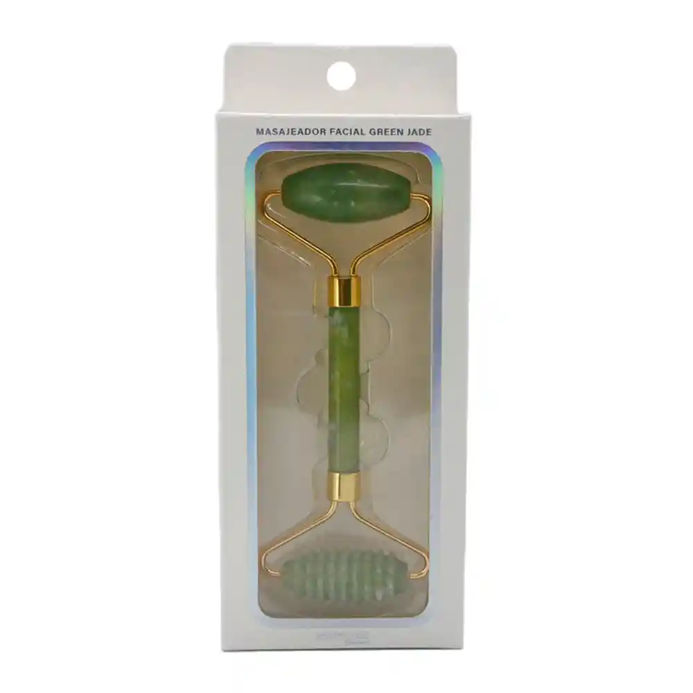 Masajeador Facial de Jade Salon Expert Verde