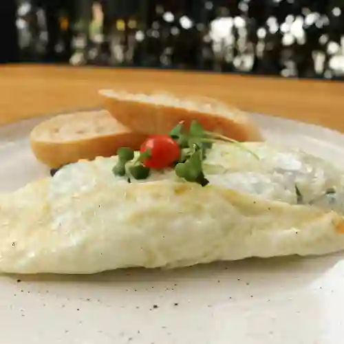 Omelette ''Blanco'' de Espinaca