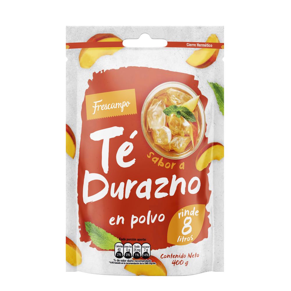 Frescampo Té en Polvo Sabor a Durazno 8 l