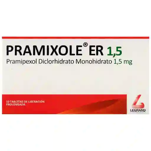 Pramixole Er Liberación Prolongada X 1.5 Mg X 10und
