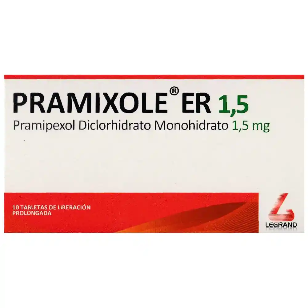 Pramixole Er Liberación Prolongada X 1.5 Mg X 10und