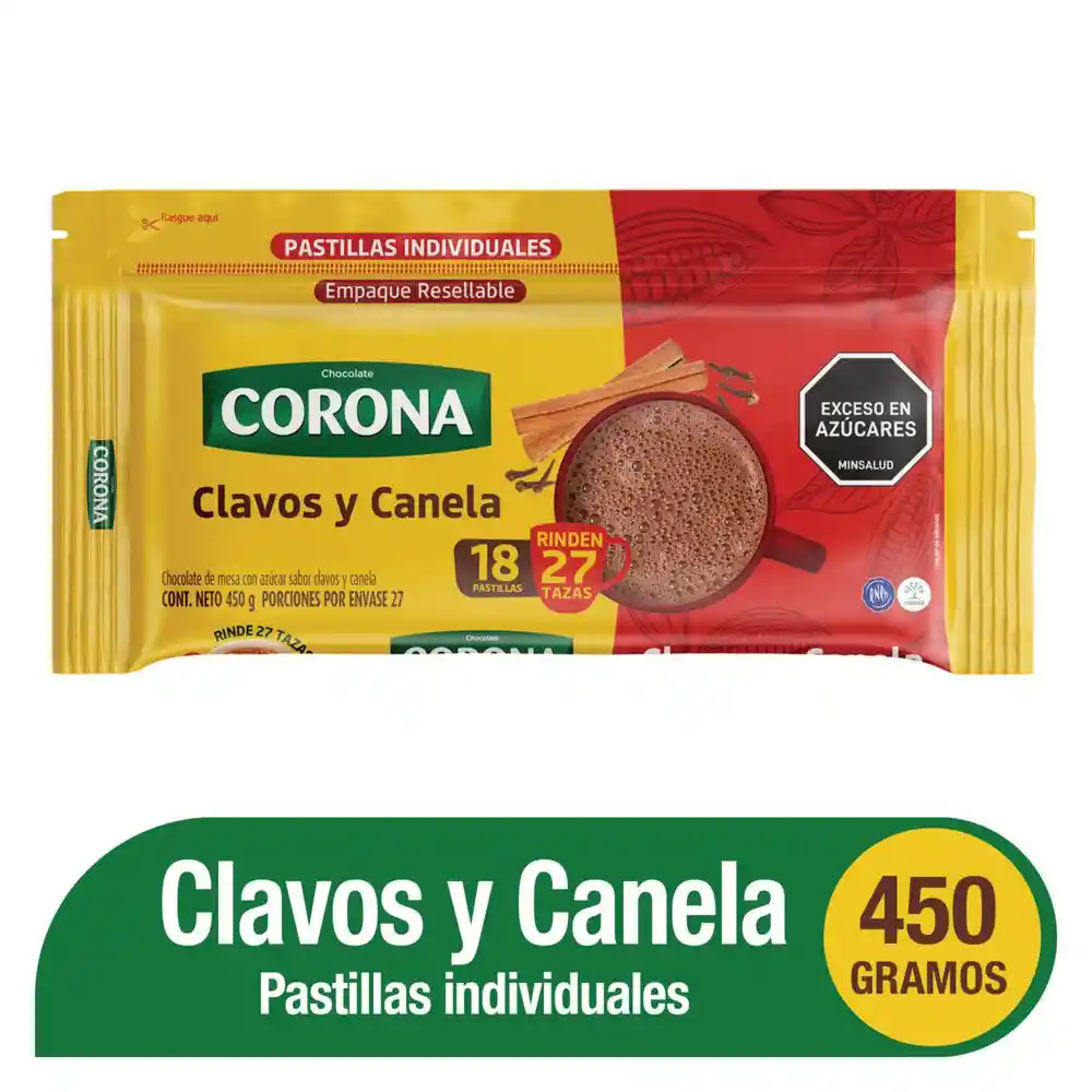 Corona Chocolate de Mesa Clavos y Canela