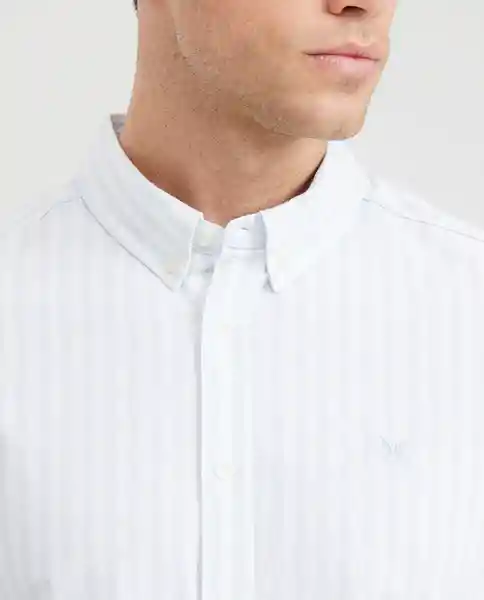 Camisa In Striped Mix Manga Larga Azul Ilusión Claro L Chevignon