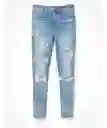 Jean Jegging Crop Mujer Azul Talla 14 Regular American Eagle