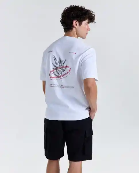 Camiseta Hombre Blanco Talla S 849G008_BLA110601 Americanino