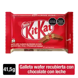 Galletas KITKAT recubiertas con chocolate con leche x 41,5g