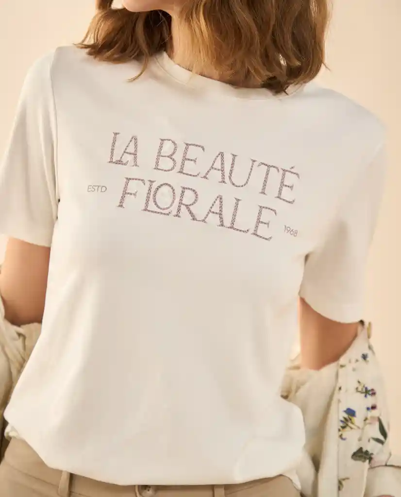 Camiseta Blanco 0 Claro Talla L 402G000 Esprit