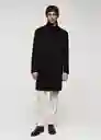 Abrigo Uxio Negro Talla XL Hombre Mango