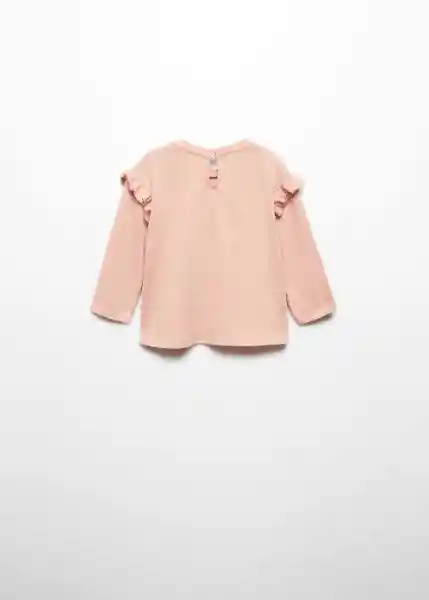 Camiseta Holiday Rosa Talla 70 Niña Mango