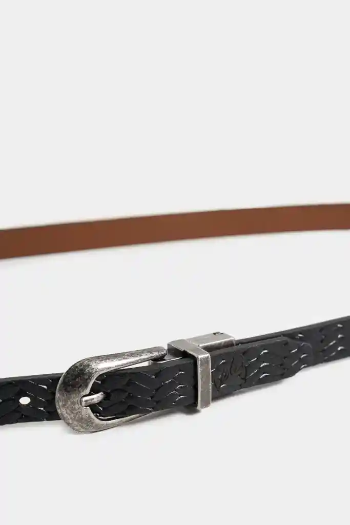 Cinturón Doble Faz Vega de Cuero Para Mujer Puntera Hexagonal