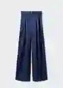 Pantalón Adela Azul Talla 44 Mujer Mango