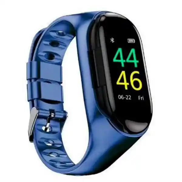 Touch Pack Smartband Reloj Inteligente + Audífonos Azul