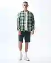 Camisa Hombre Verde Talla L 811G503_VER195420 Americanino