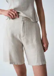 Short Nailah Crudo Abedul Claro Talla 6 Mujer 453G380 Naf Naf