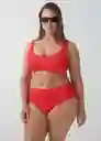 Top Bikini Virgilp Rojo Talla 27 Mujer Mango