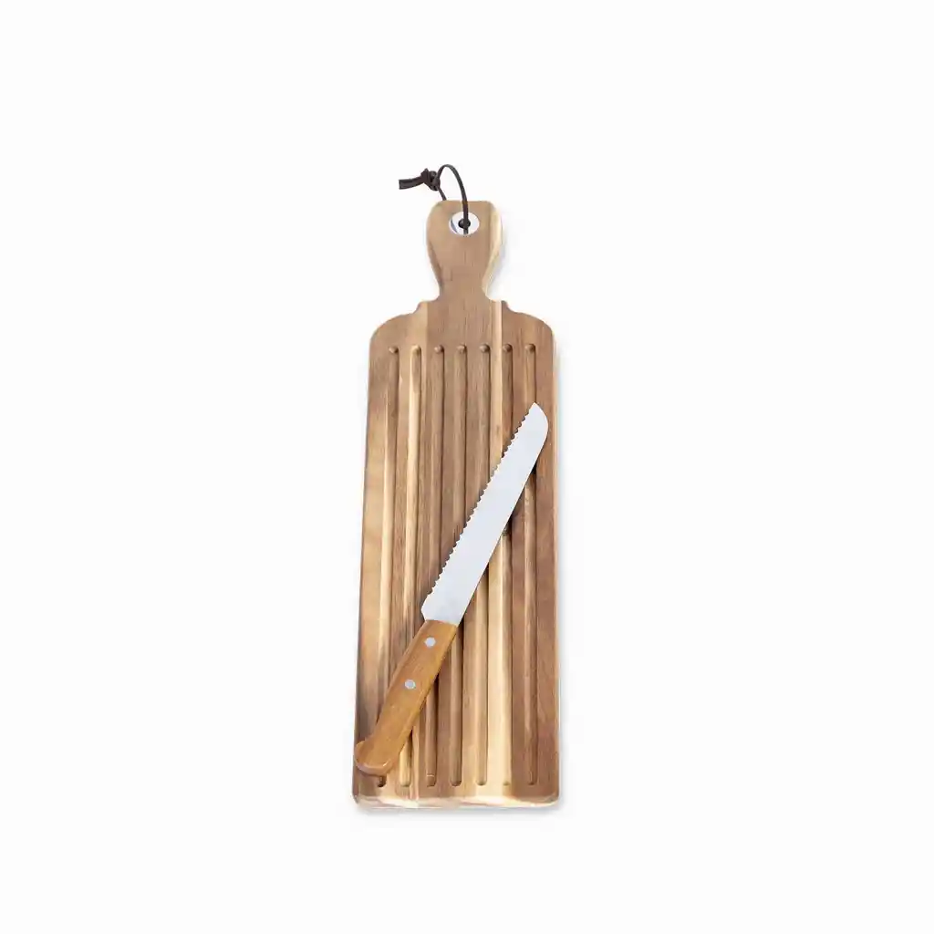 Set Cuchillo y Tabla Para el Pan Ambiente Gourmet