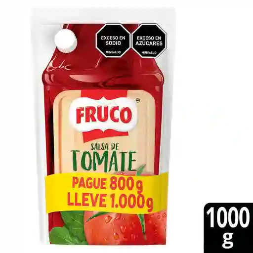 Salsa de Tomate Fruco Pague 800G Lleve 1000G