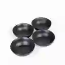 Ambiente Gourmet Set Tazón Negro Mate Capacidad 600 mL