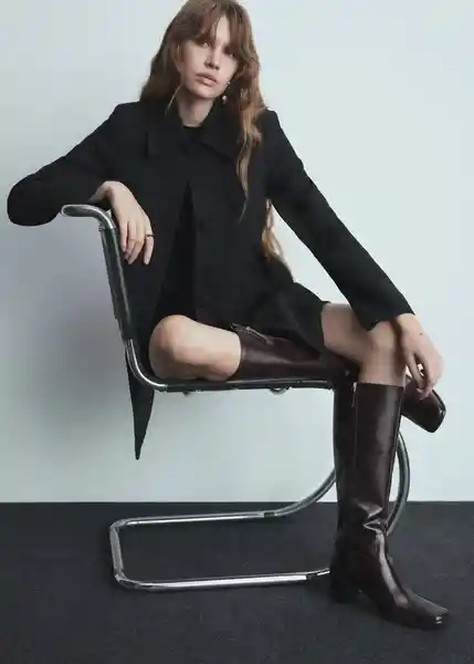 Abrigo Africa Negro Talla S Mujer Mango