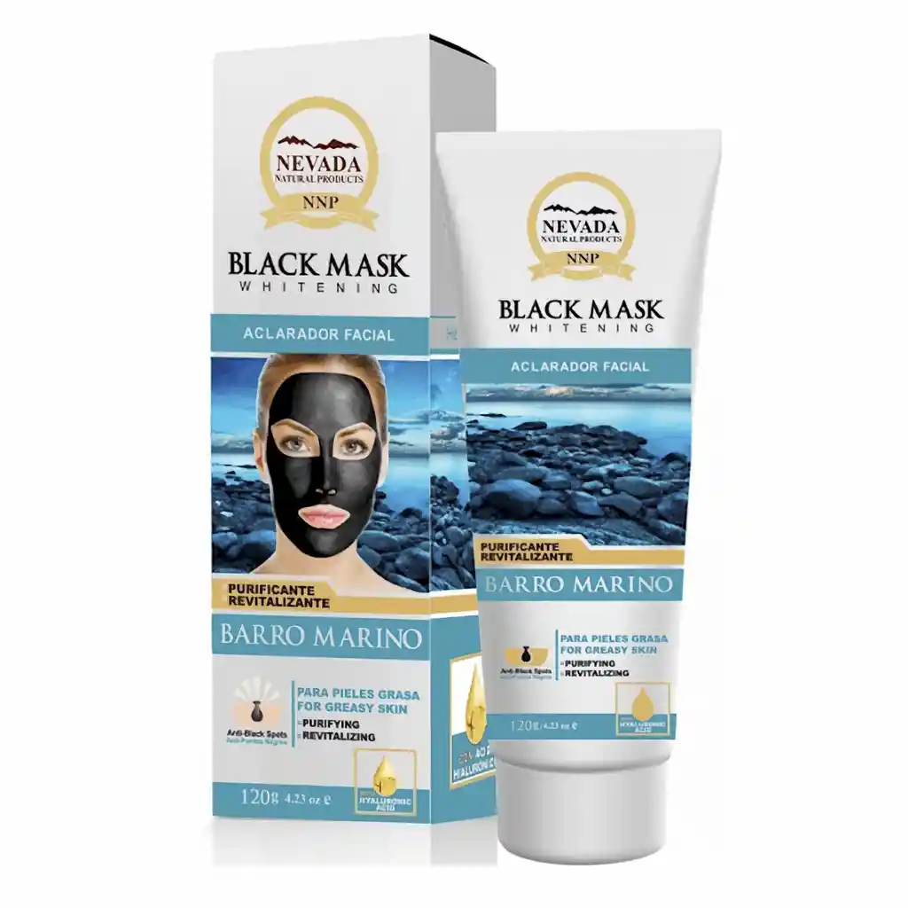 Nevada Mascarilla Facial Black Mask Barro Marino 120 g
