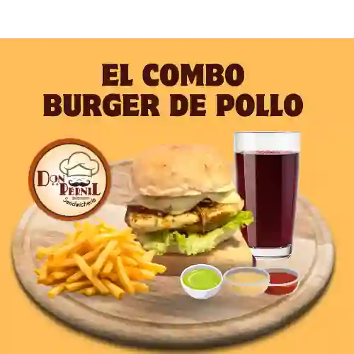 Combo Hamburguesa de Pollo