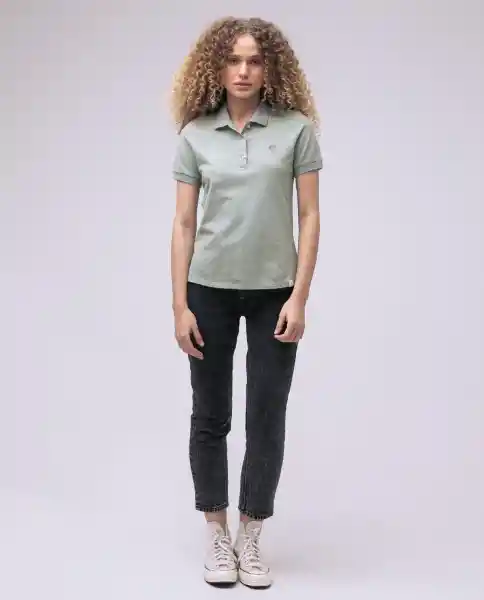 Camiseta Mujer Verde Talla S 600D007 Americanino