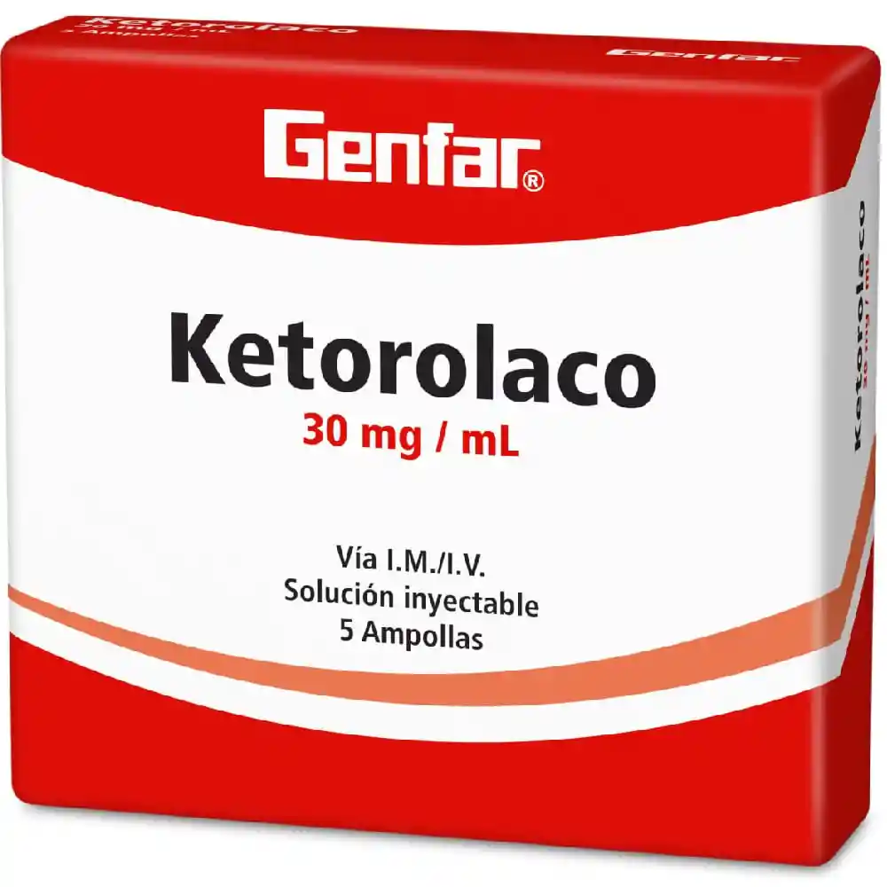 Genfar Ketorolaco Solución Inyectable (30 mg)
