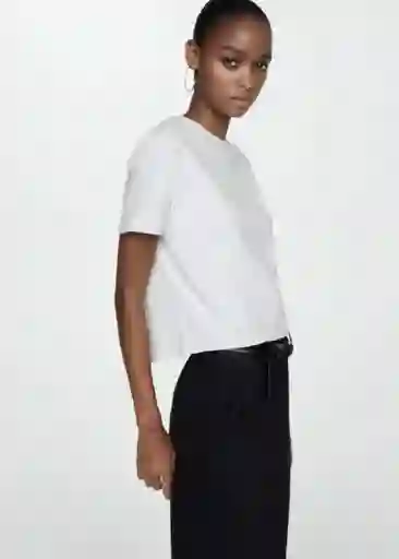 Camiseta Truffle Gris Medio Vigoré Talla S Mujer Mango