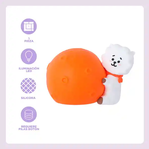 Lámpara de Noche Led Moon Rj Bt21 Miniso