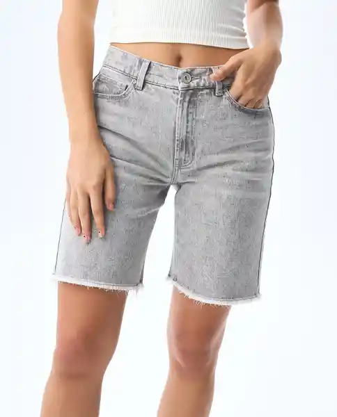 Short Mujer Gris Talla 12 351G002_GRI184005 Americanino
