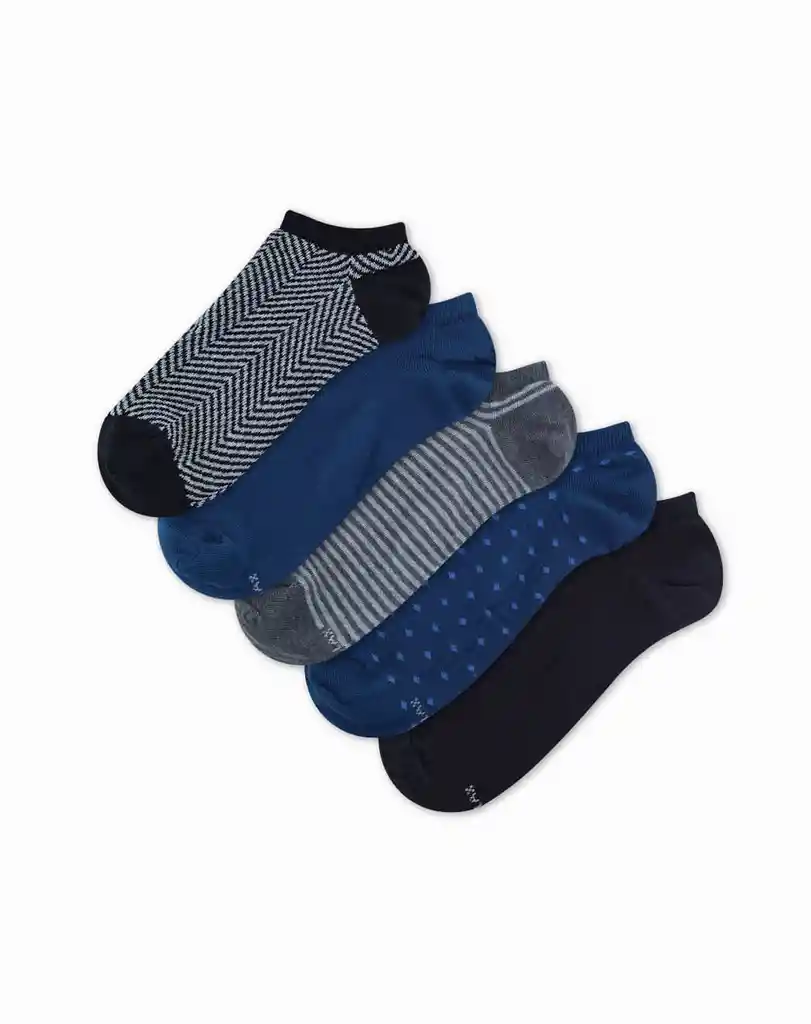Medias Tobilleras Casual Masculino Cleveland X5